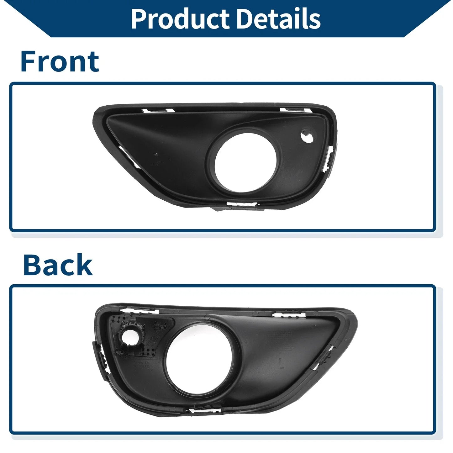 Front Left Fog Light Grill for Porsche Cayenne (2011-2018)