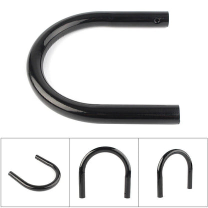 Black Stainless Steel Rear Seat Hoop Loop Frame Trim for Universal Cafe Racer