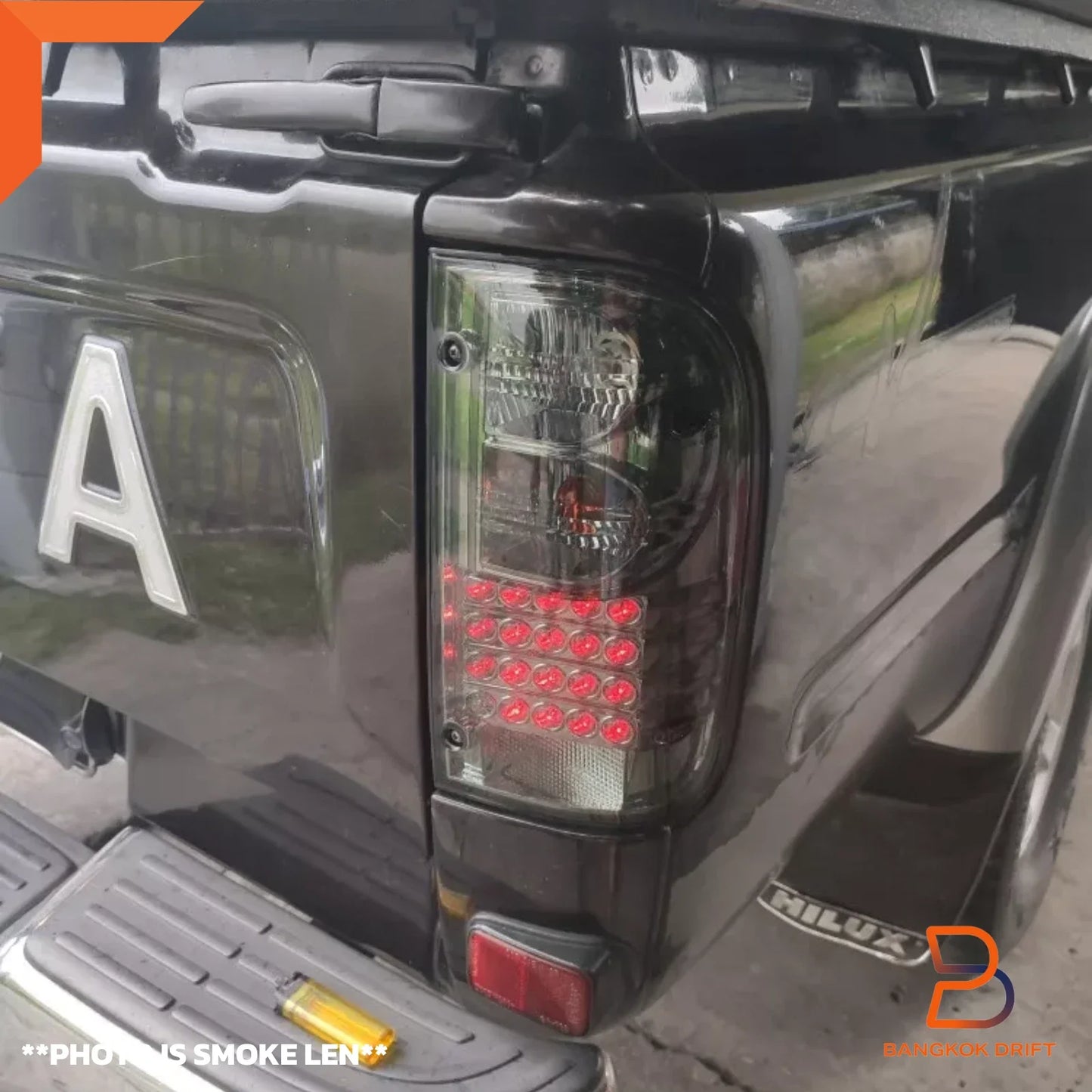 Smoked LED Tail Lights Pair for Toyota Hilux Ute LN167 SR5 (1997-2004)