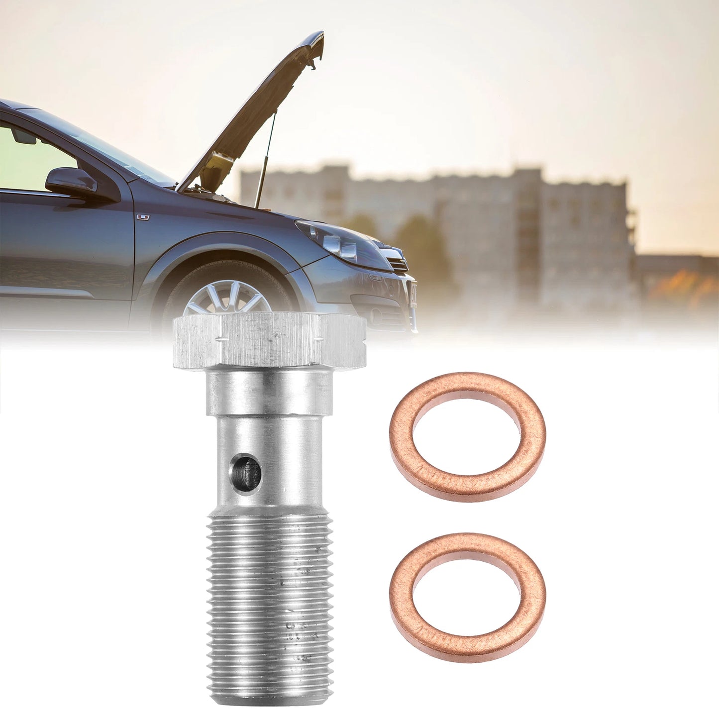 Turbo Brake Line Bolt with Washers for M12x1.0 (31mm Length)