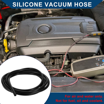 Silicone Vacuum Tubing Hose 1/2" ID 3.5mm Thickness 6.6FT for Air Water