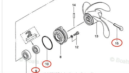 Lower Unit Oil Seal for Tohatsu 2HP 2.5HP 3.5HP