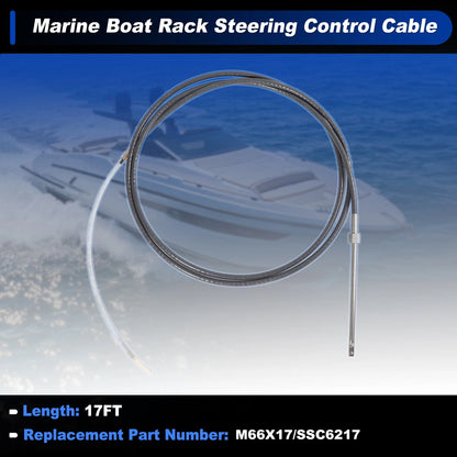 M66X17 Steering Control Cable for Marine Boat (17 ft)
