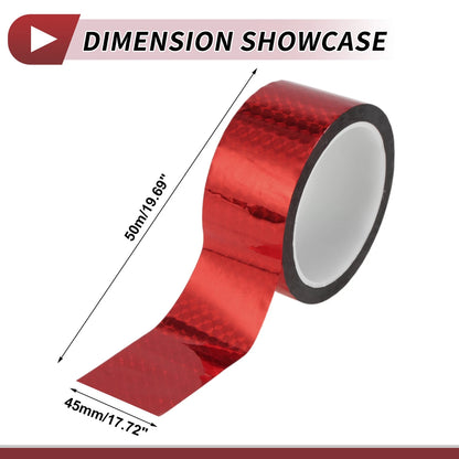 Pinstripe Tape 45mmx50m for Car Motorcycle Boat Laser Red (1 Pcs)