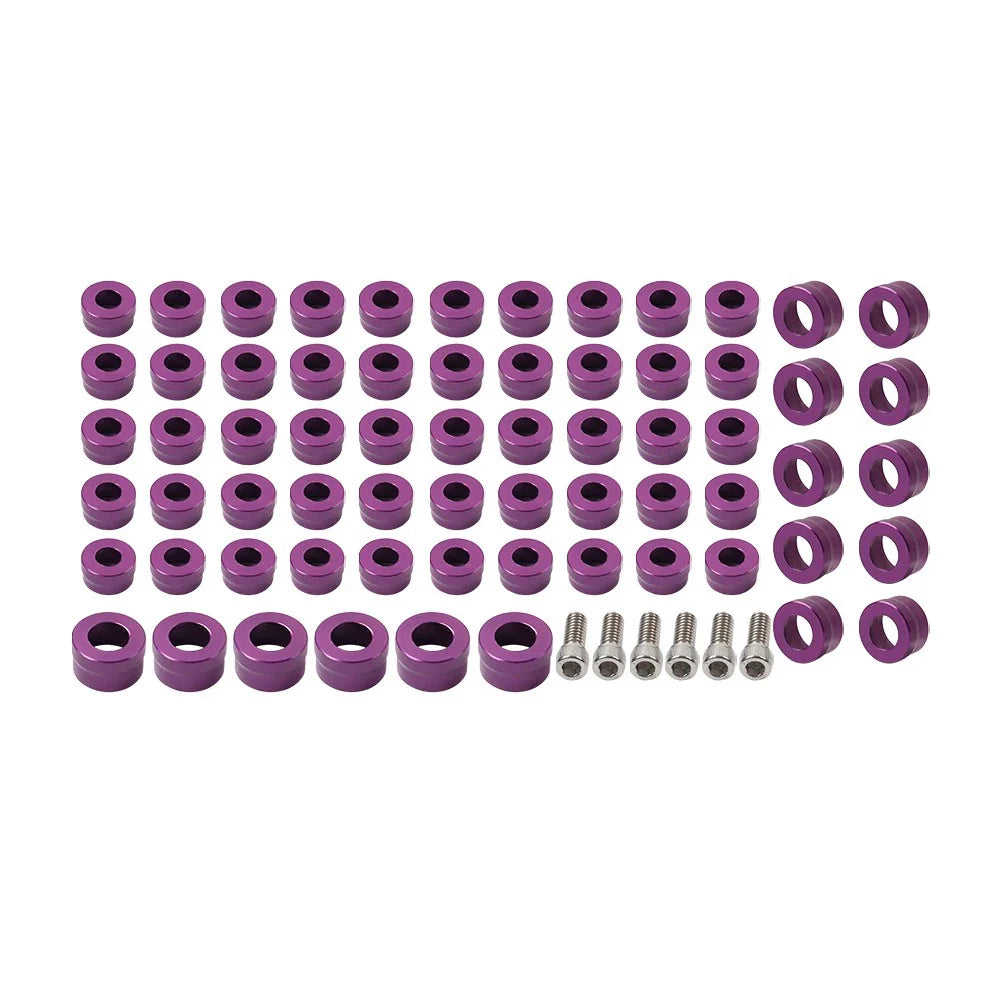 66X Engine Bolt Topper Cap Purple for Harley Touring Street Road Glide (2002-2023)