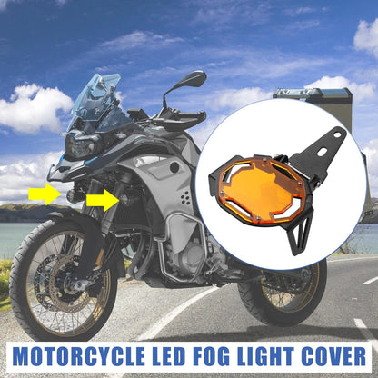 Motorcycle LED Fog Light Protector for BMW R1200 F800R F850 Orange