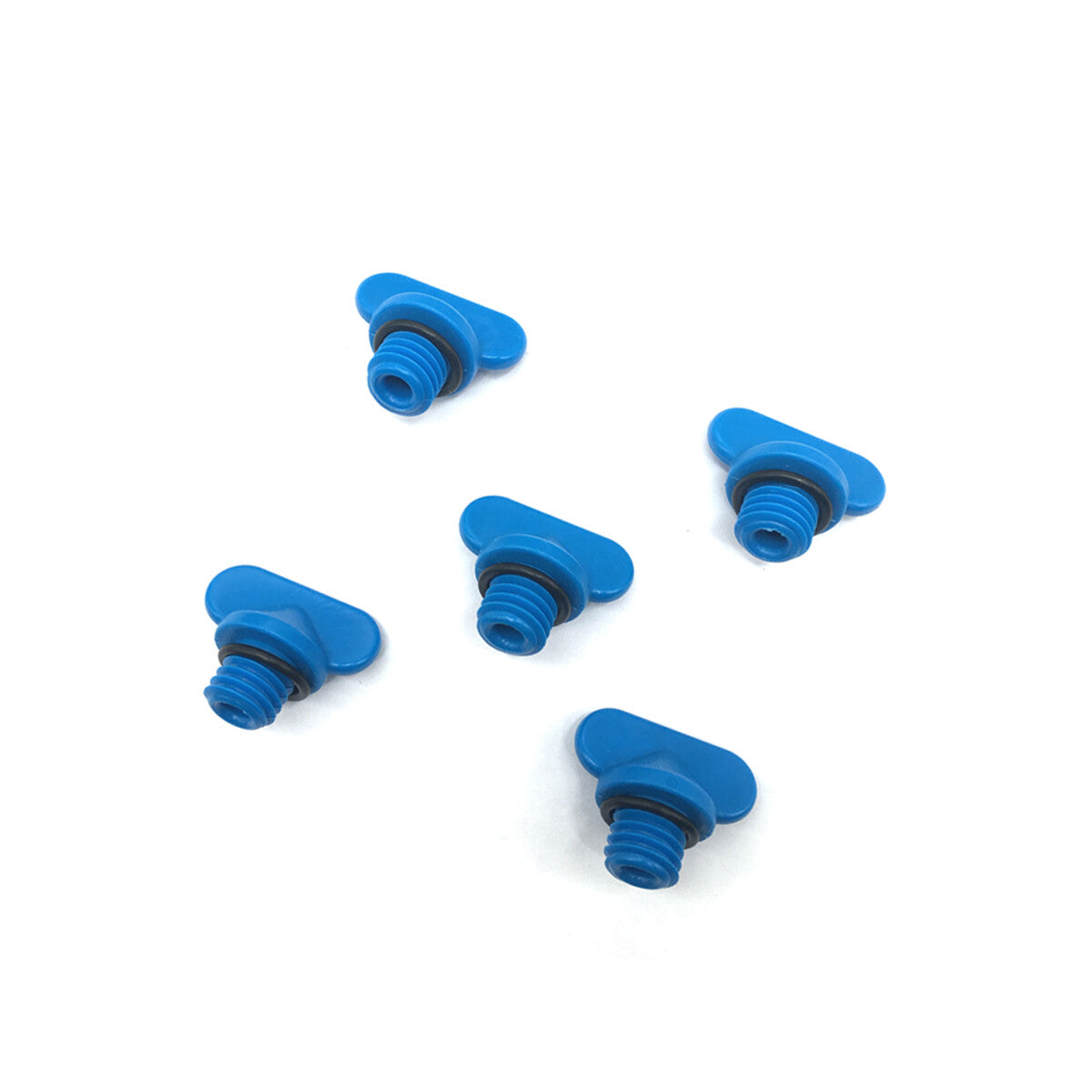 Set of 5 Blue Drain Plugs for Mercruiser Manifold & Block