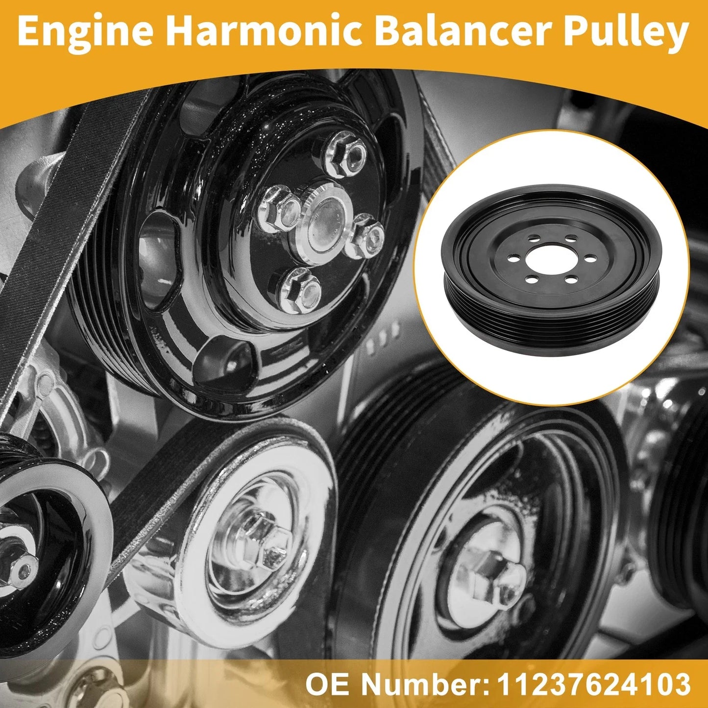 Harmonic Balancer Crankshaft Pulley for BMW 528i (2012-2016)