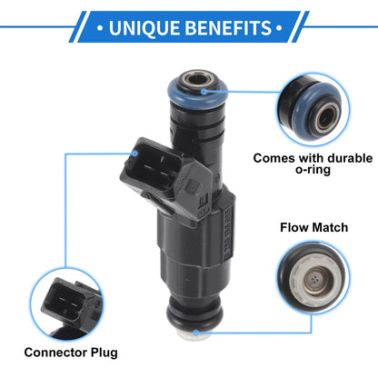 1 Pc Fuel Injector No. 0280156095 for Ford Focus 2.0L 2.3L L4 (2002–2004)