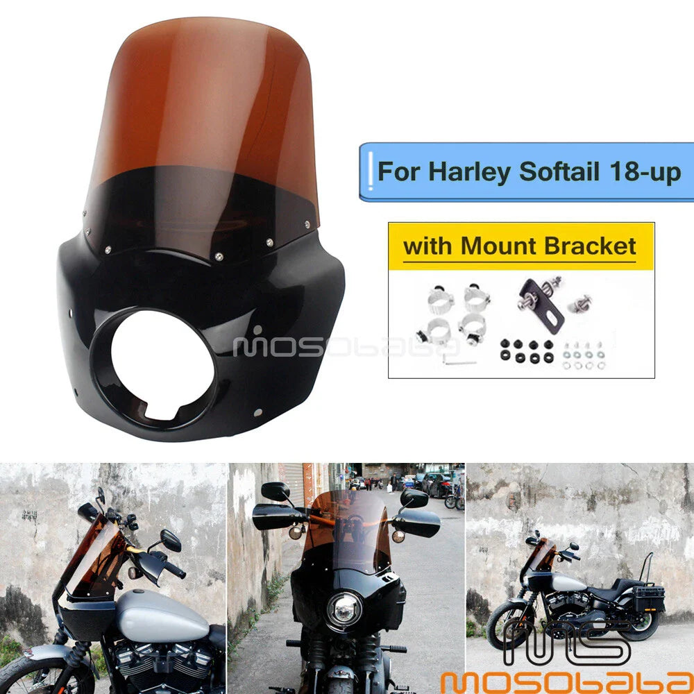 New Club Style ABS Fairing Mount Bracket for Harley Softail FXST FXBB (2018-)