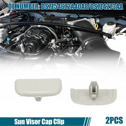 2X Sun Visor Cap Clip No.DS7Z54672A40AF/DS7Z4273AA for Ford Edge (2015–2023)