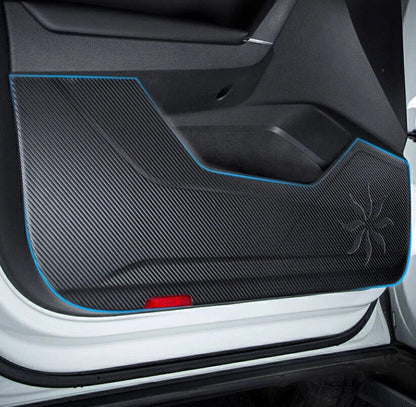 Anti-Kick Inner Door Sticker, Carbon Fiber Leather for Honda Accord (2023–2025)