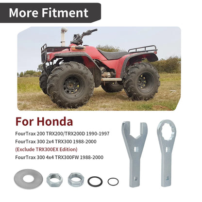 41mm Rear Axle Nut Wrench & Washer Seal for Honda FourTrax (1985–2004)
