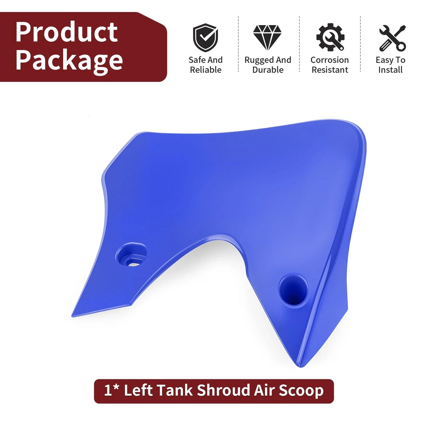 Left Side Tank Shroud Air Scoop for Yamaha TTR90 / TTR90E (2000–2007)