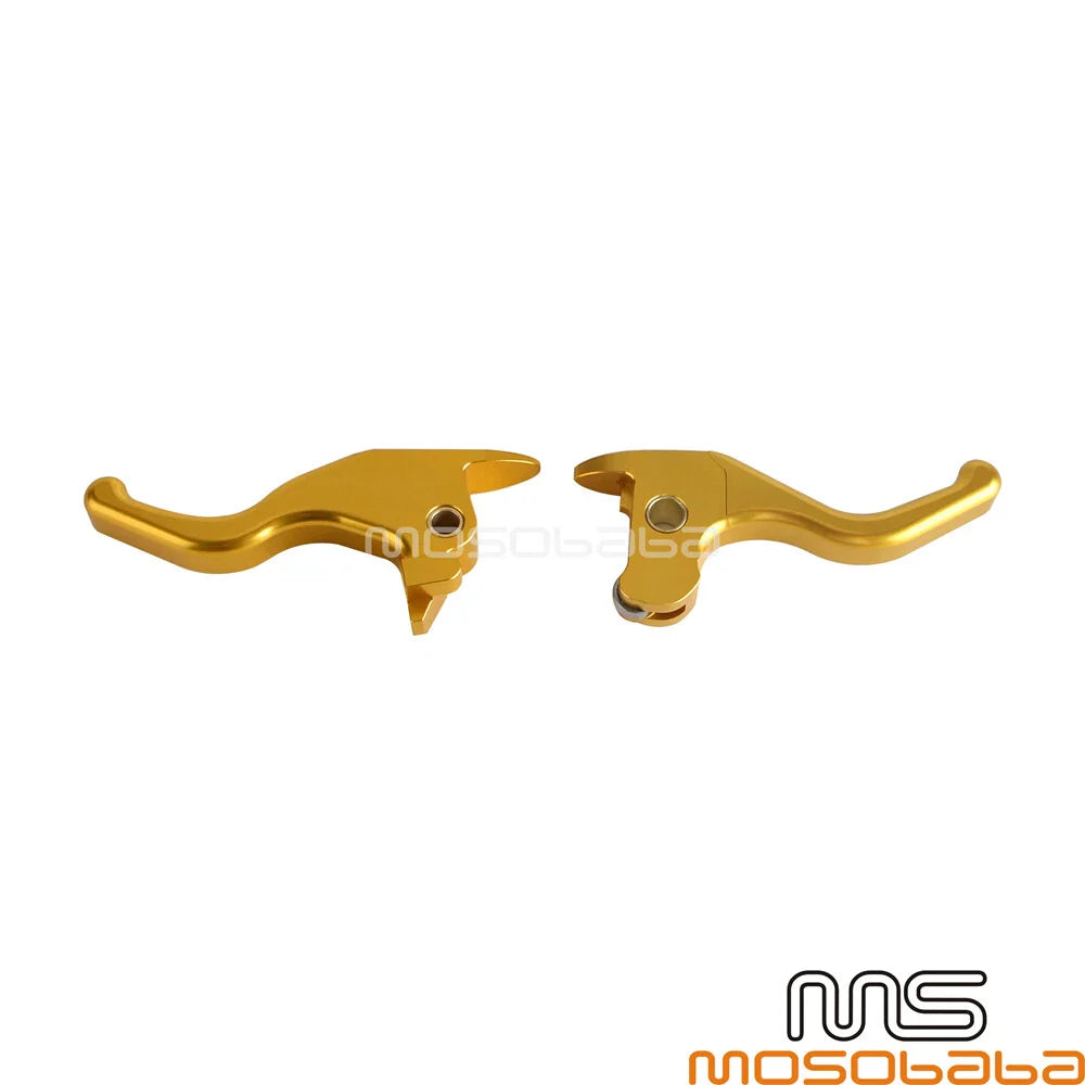 Finger Handlebar Hand Brake Clutch Levers for Harley Softail Slim (16)