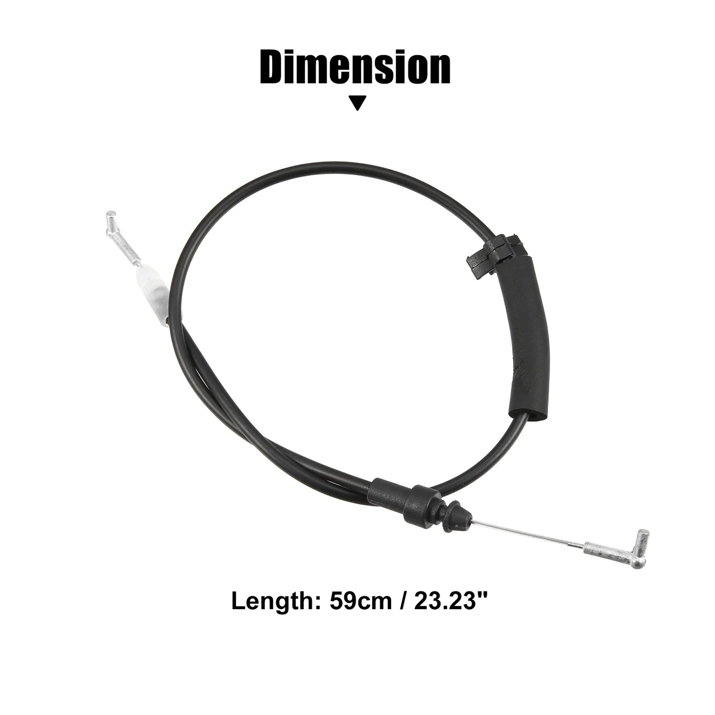2 x Front Door Handle Release Cables for Honda Accord 2003-2007 Black