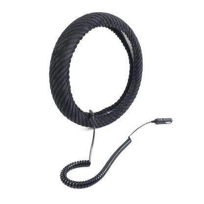 Heated Steering Wheel Cover 14.5-15.5in for Tangle Free Design