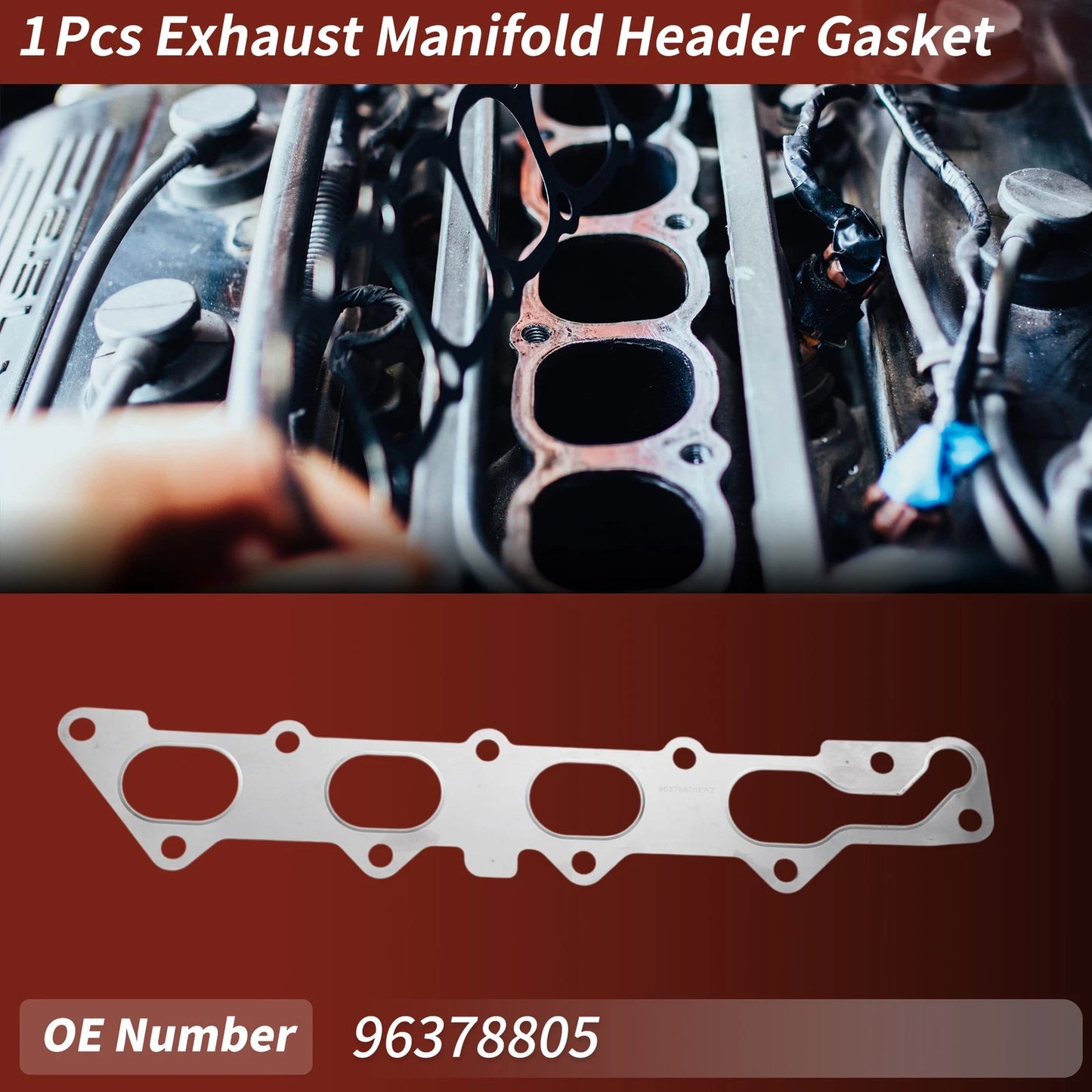 Exhaust Manifold Header Gasket for Chevrolet Aveo (2003–2013) No.96378805