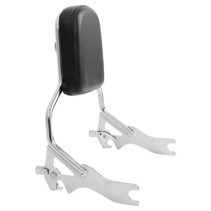 Chrome Sissy Bar Backrest Pad for Harley Softail Fat Bob (2018-2025)