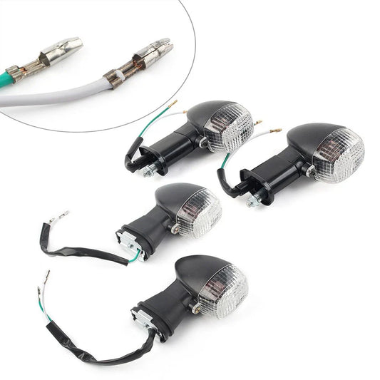 Clear Front Rear Turn Signal Lights for Kawasaki Ninja ZX12R ZX9R ZX7R (2000-2006)