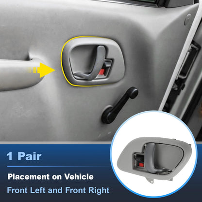 Set of 2 Interior Door Handles LH & RH for Chevrolet GMC C1500 K1500 (1999–2007)