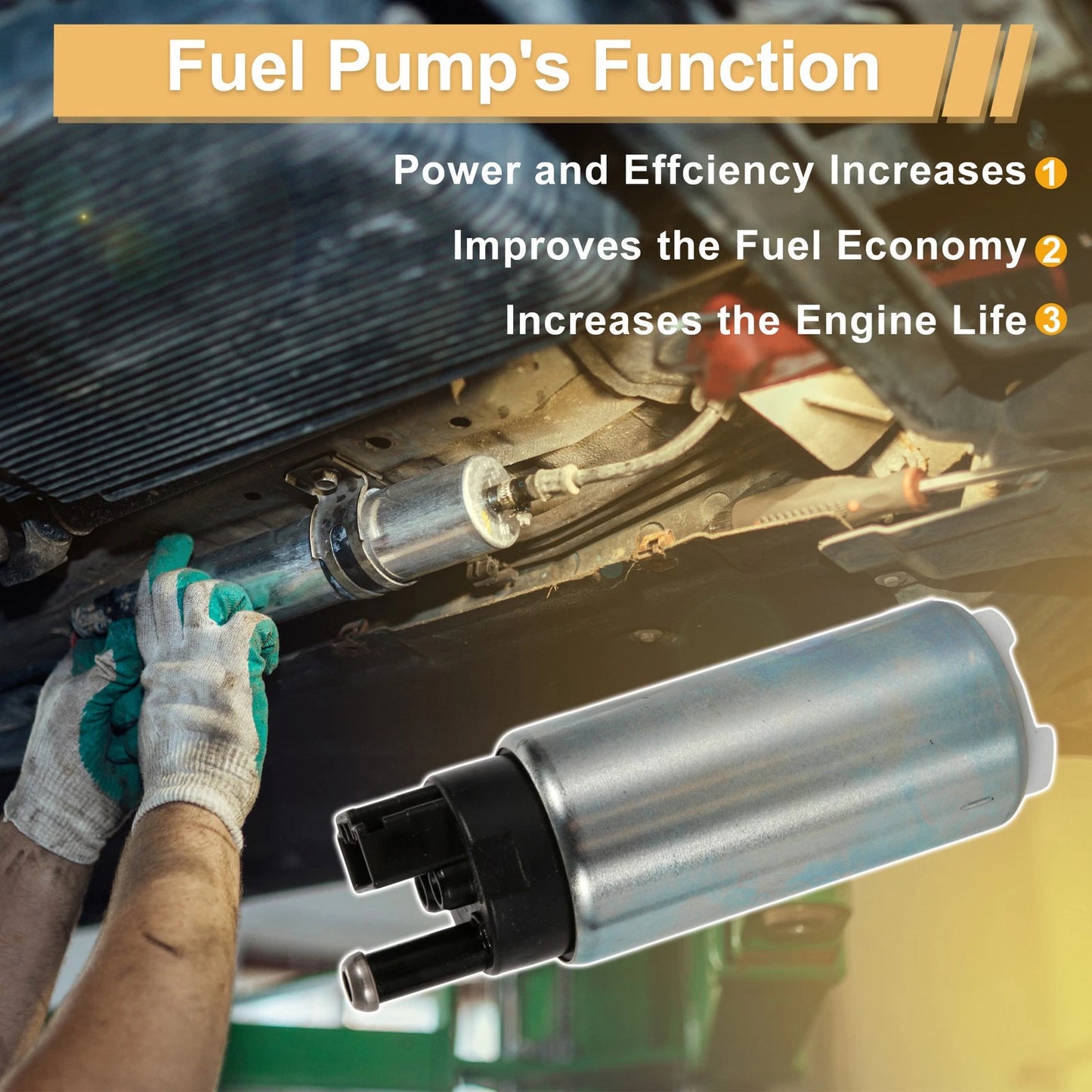 Fuel Pump Set of 2 for Ford E-150 E-250 E-350 Explorer (1997–2002) Replaces GSS342