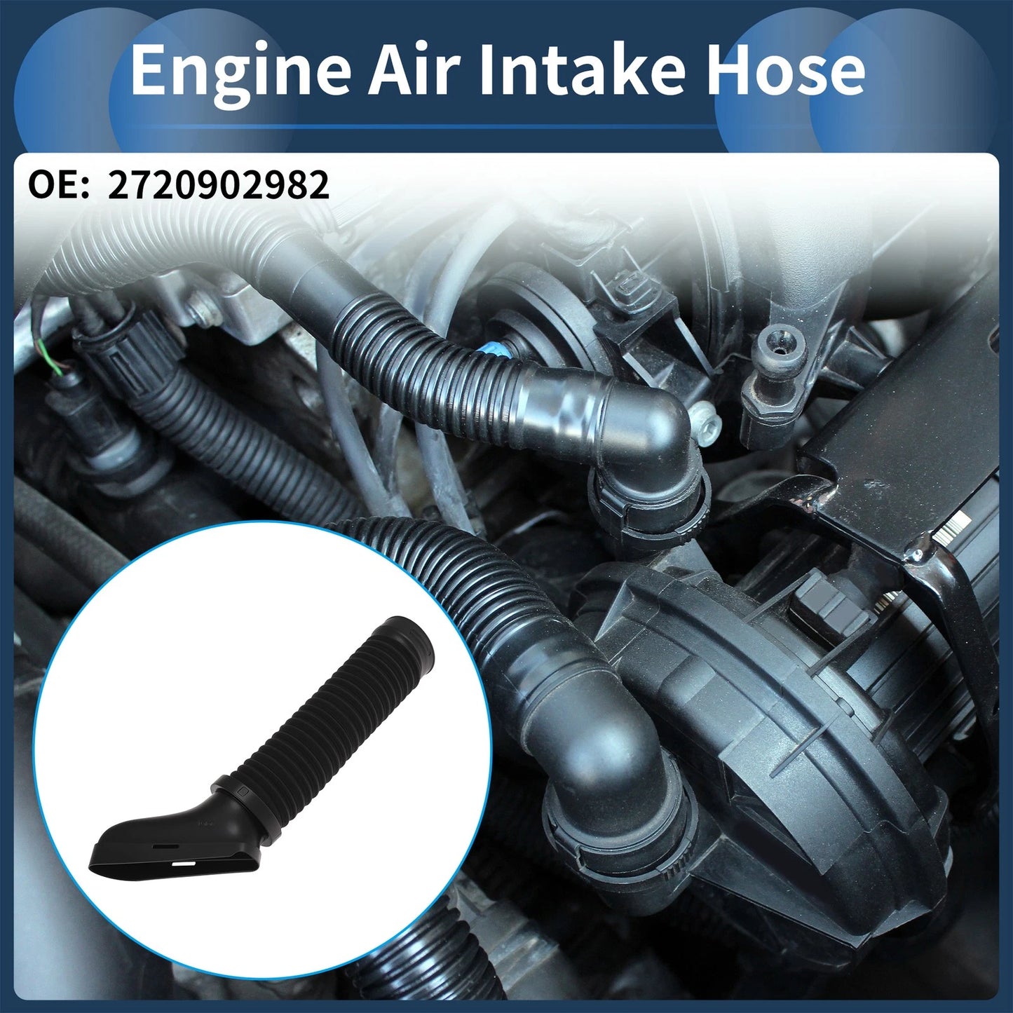 Engine Air Intake Hose for Mercedes-Benz GLK350 (2010–2012) No. 2720902982 Plastic