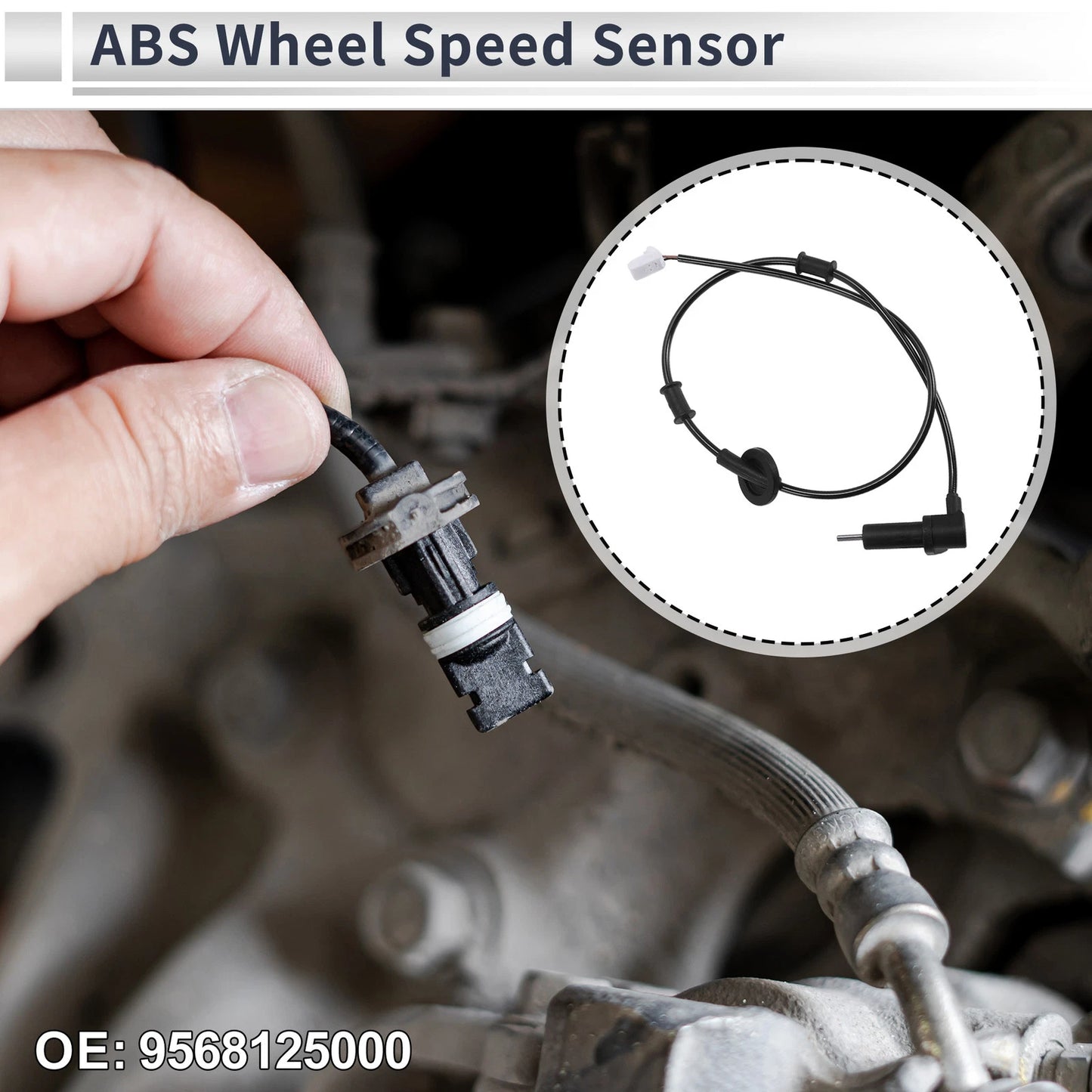 ABS Wheel Speed Sensor No. 9568125000 for Hyundai Accent (2000–2005)