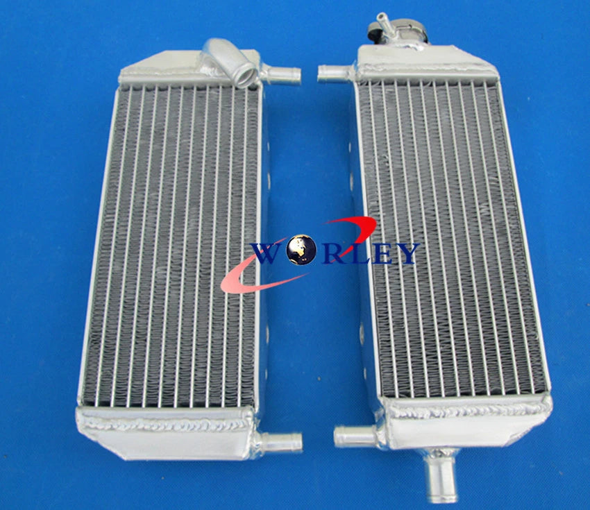 Aluminum Radiator and Hose for Suzuki RM250 (2001–2008) - Blue