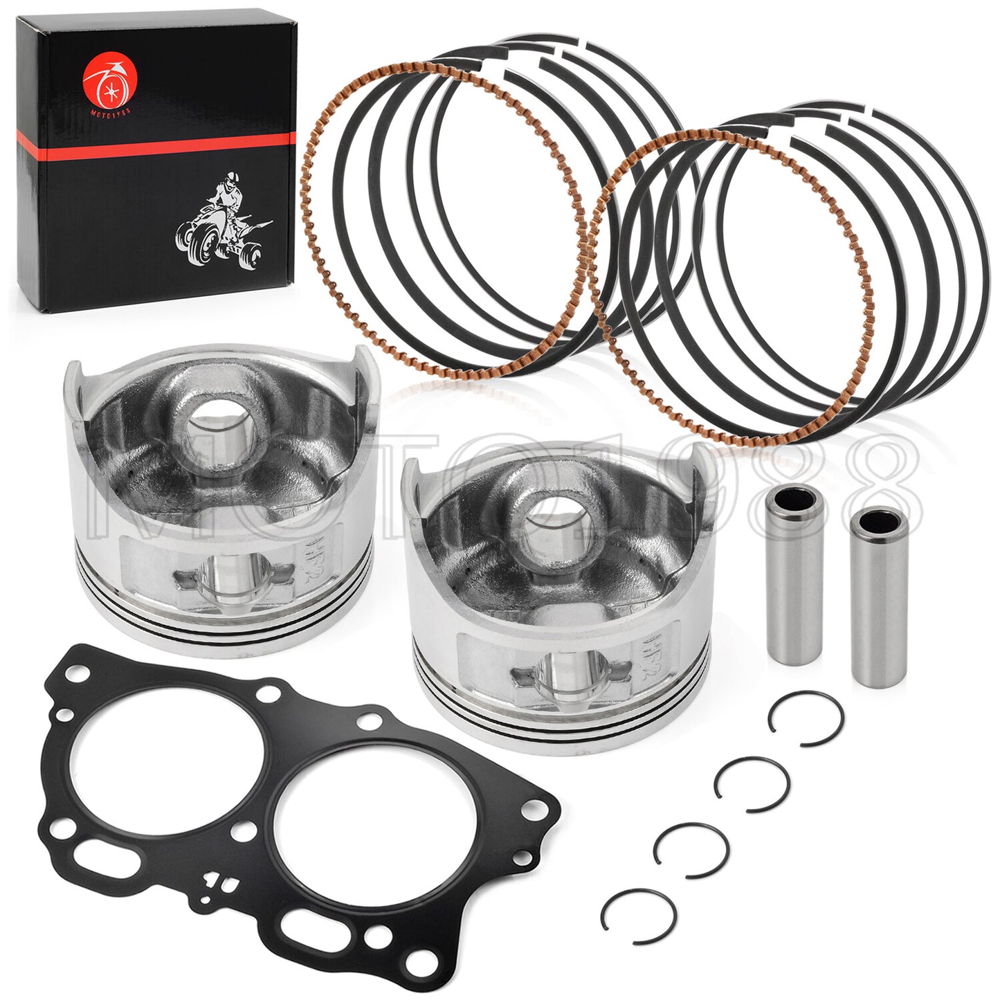 Piston Kit with Rings and Gasket for EZGO Golf Cart (1996–2008)