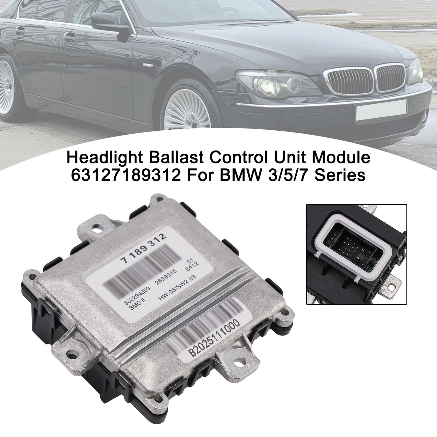 Ballast Headlight Module 63127189312 for BMW 3/5/7 Series (2006–2013)