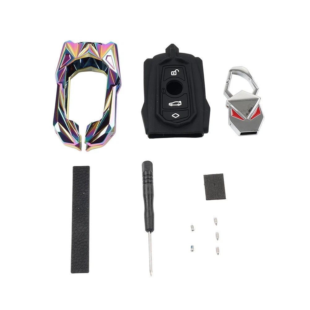 Colorful Remote Key Fob Cover for BMW 1 2 3 4 5 6 7 Series X3 X4 M2 M3 M4 M5 M6 (2010–2023)