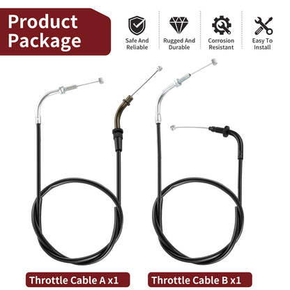 Throttle Cable Set for Yamaha V Star 250 (2008–2024)