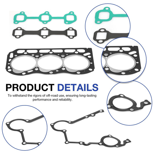 Engine Top End Gasket Rebuild Kit for Kawasaki Mule 2510 (2000–2002)