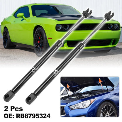 2 x Front Hood Lift Supports for Dodge Challenger (2008-2012)