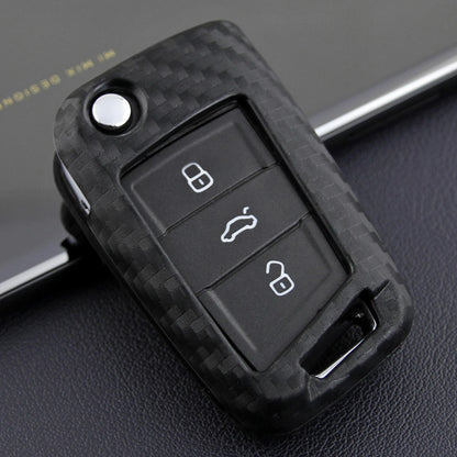 Silicone Leather Key Case Cover for VW Golf MK7 (2013–2020)