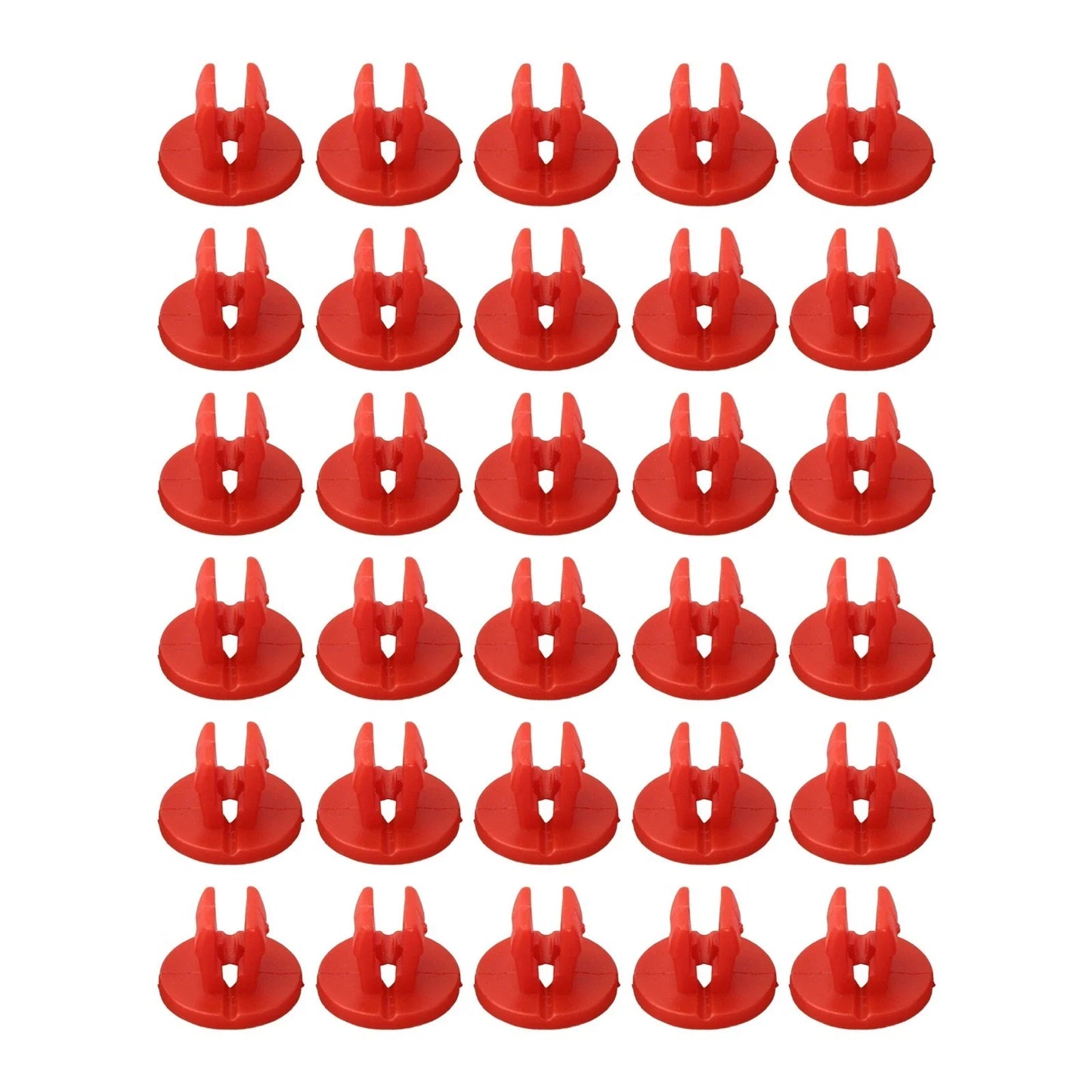 Shield Nut Set Nylon Parts Plastic Red Screw Under-Body