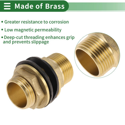 3/4" Male Double External Thread Coupling with Gasket for Various Models