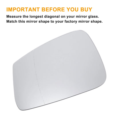 Left Side Heated Mirror Glass for BMW 1 Series F20 F21 (2011–2019)