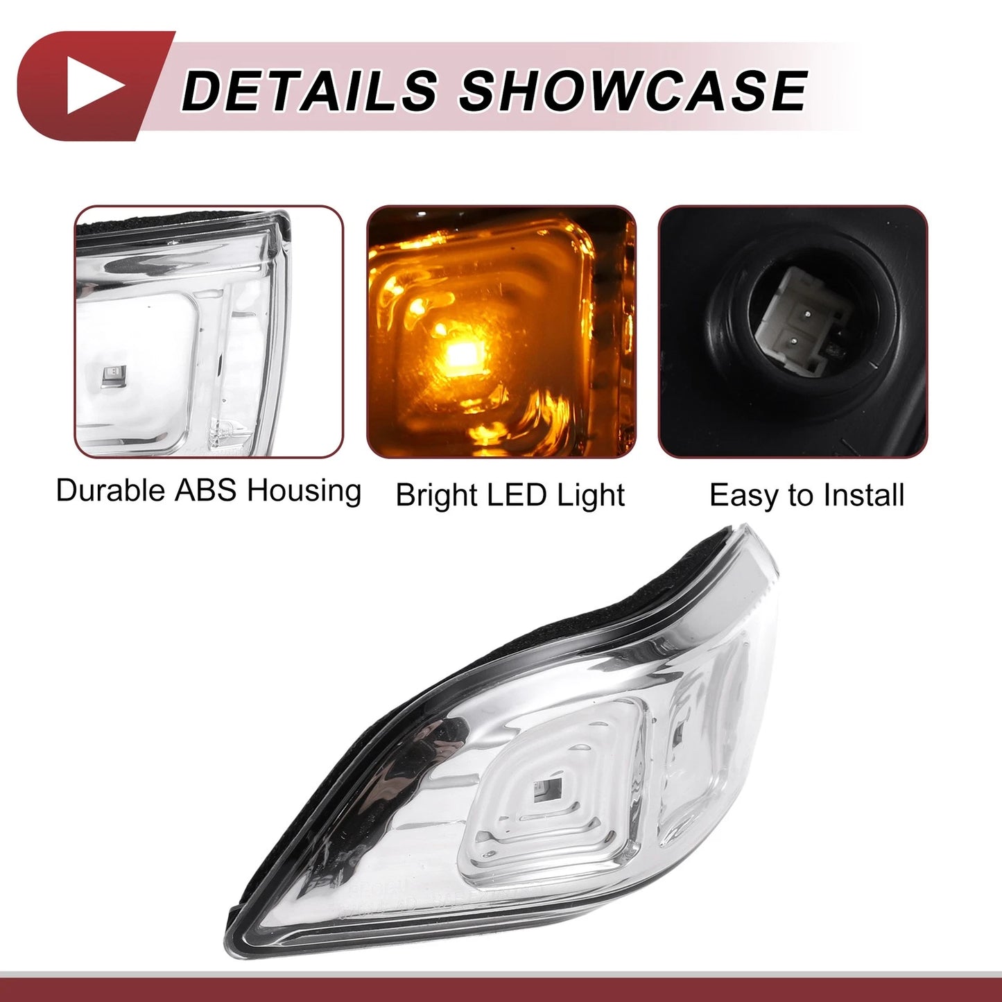Front Left LED Mirror Turn Signal Light for Kia Sedona (2010–2014) No.876144D000
