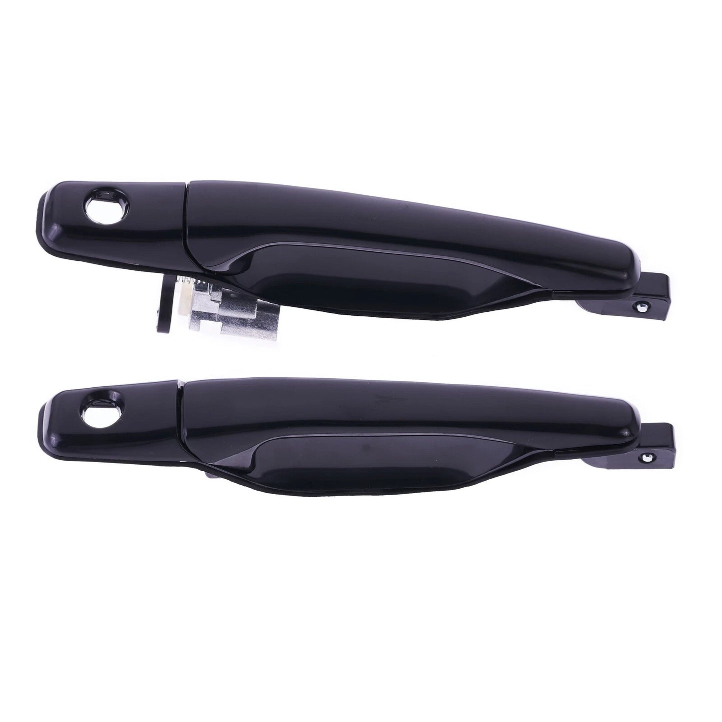 Set of 2 Outer Door Handles for Mitsubishi Lancer (2002–2007) Black