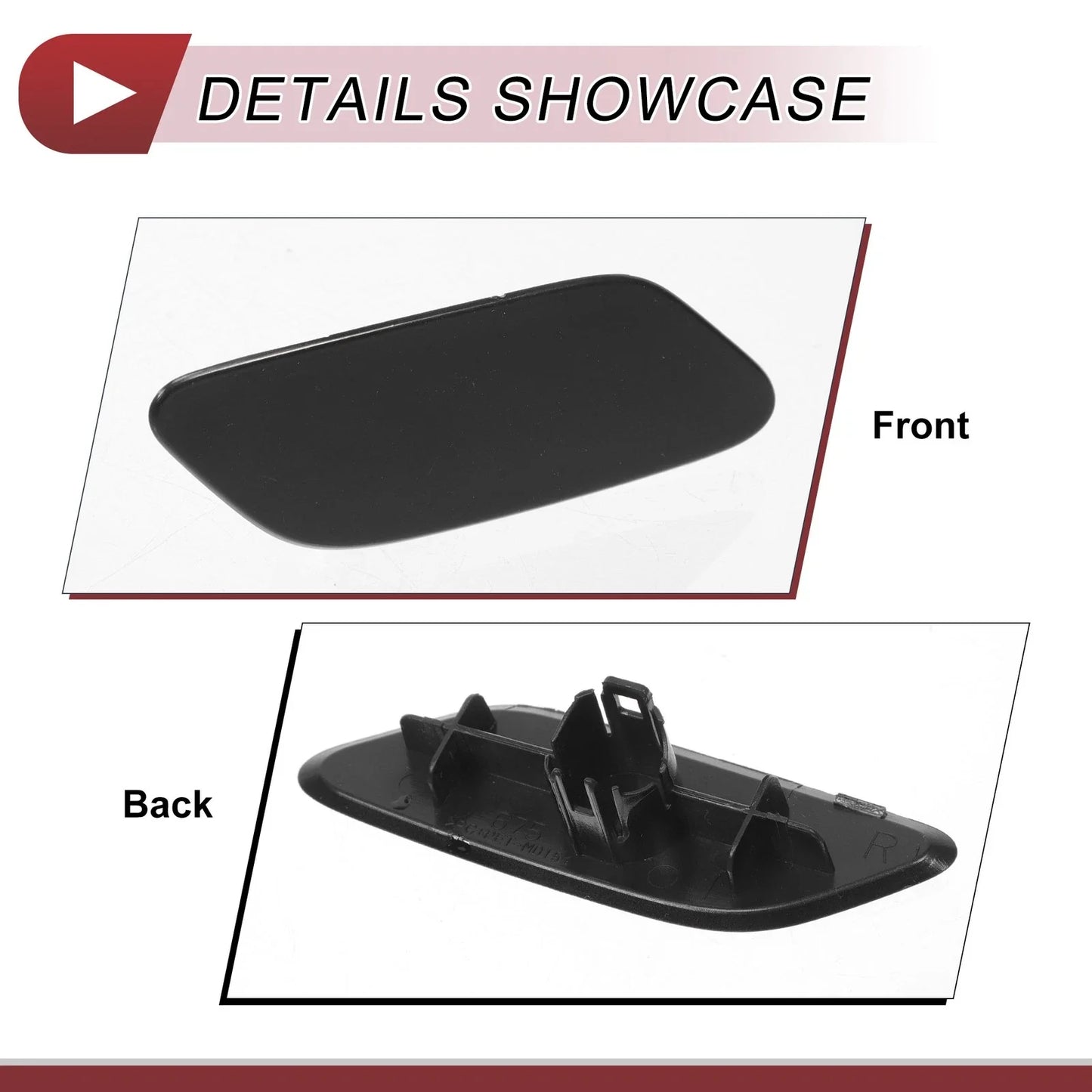 Front Right Washer Nozzle Cover for Lexus RX350 (2019-2022) Unpainted 1 x