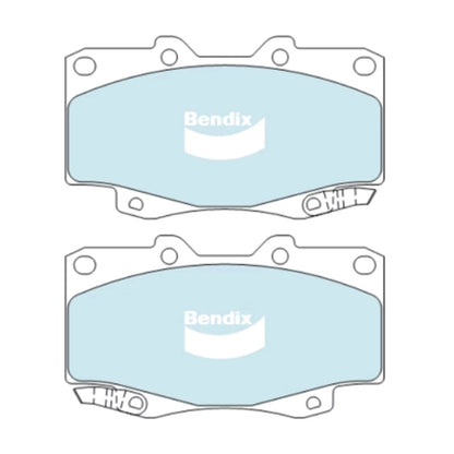 Set of 4 Bendix Front Disc Brake Pads for Hilux (2005–2016)
