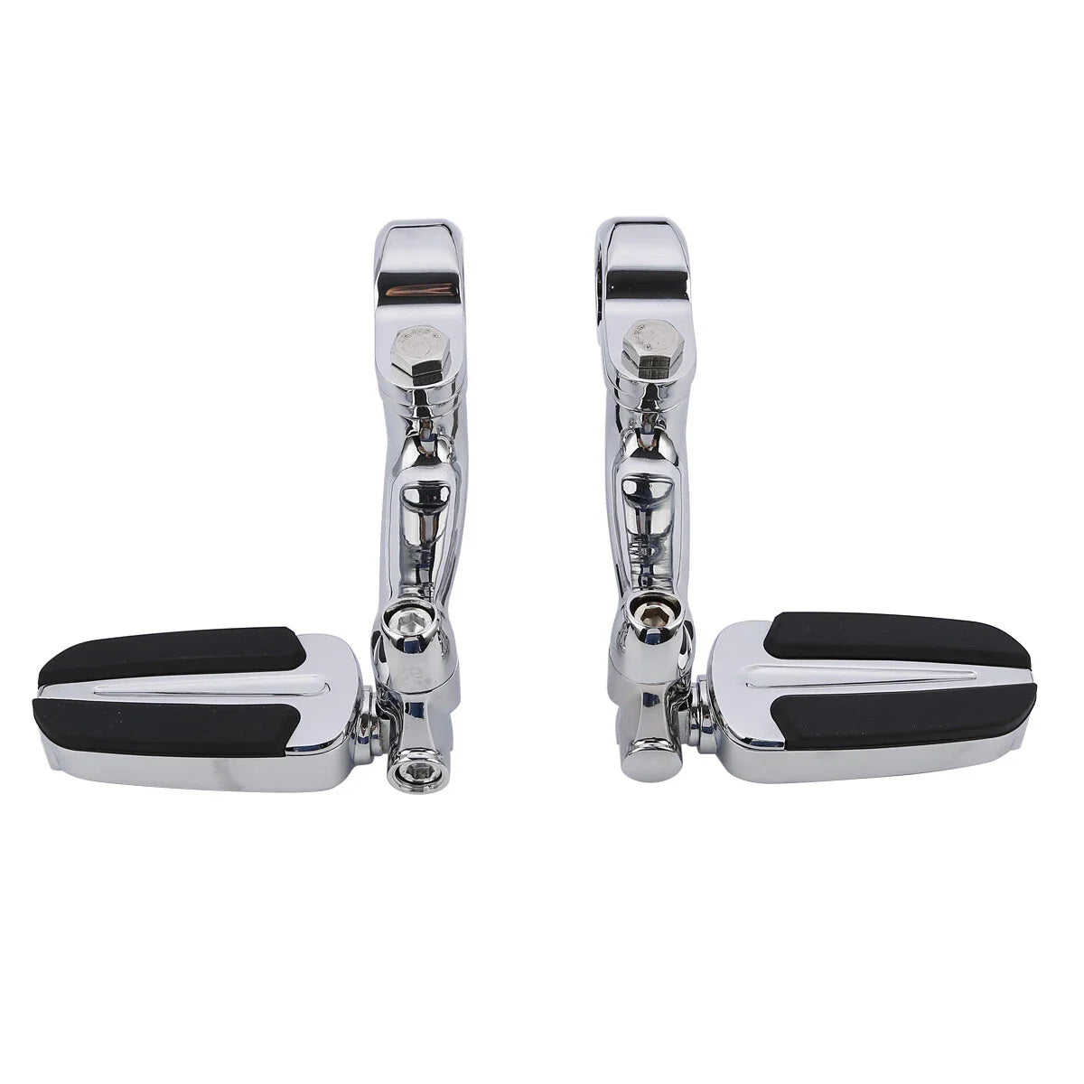 Chrome 1.25" Highway Bar Footpegs for Harley Softail Sportster