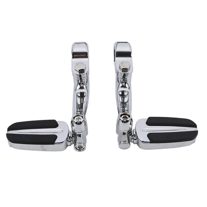Chrome 1.25" Highway Bar Footpegs for Harley Softail Sportster