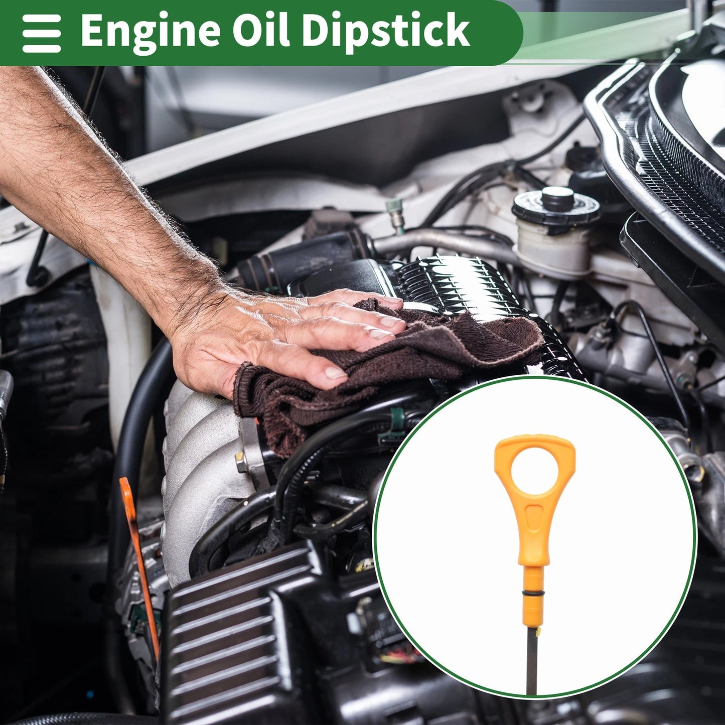 Oil Level Dipstick No. 266113C502 for Kia Borrego (2009)
