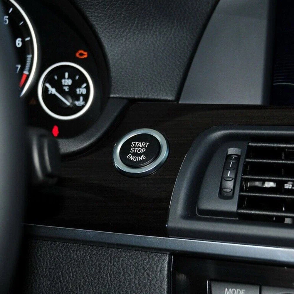 1PC Black Stop Engine Button Switch Cover for E70 X6 E71 E84 X3