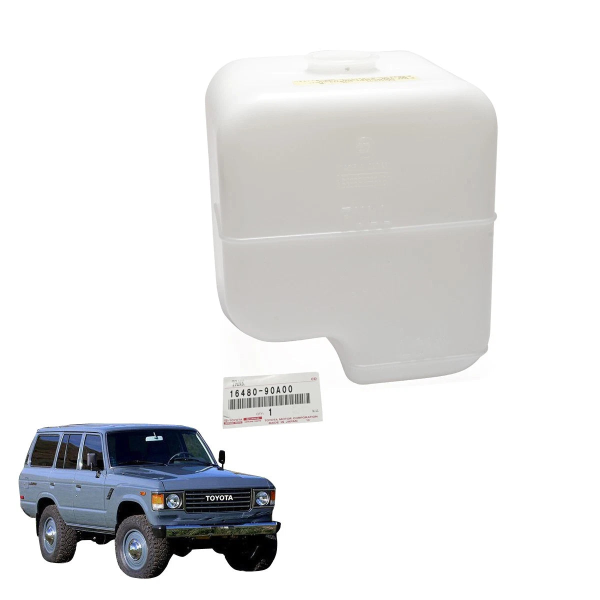 Radiator Reserve Tank for Toyota Land Cruiser J60 BJ61 FJ60 FJ62 HJ60 (1980–1990)