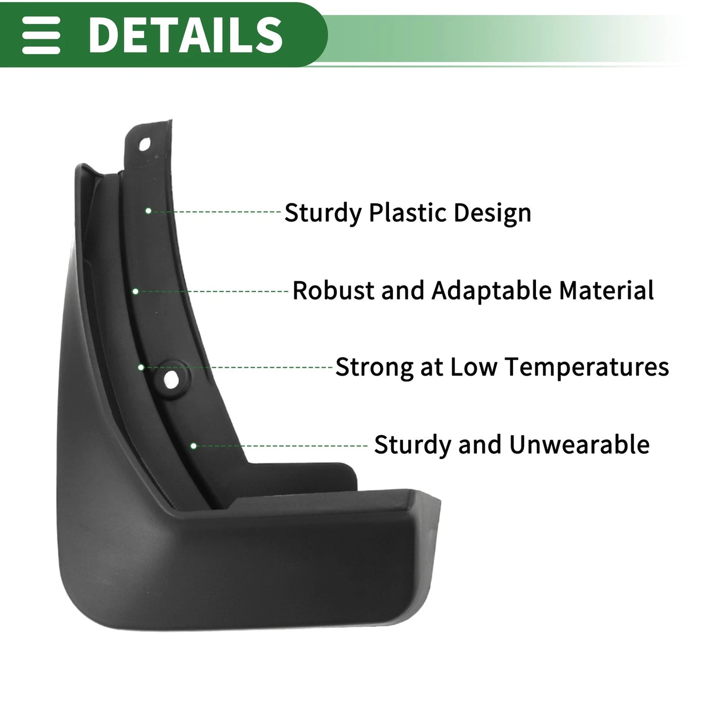 Set of 4 Mud Flaps Splash Guards for Audi A4 (Sedan) (2020–2021)