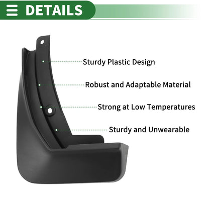 Set of 4 Mud Flaps Splash Guards for Audi A4 (Sedan) (2020–2021)